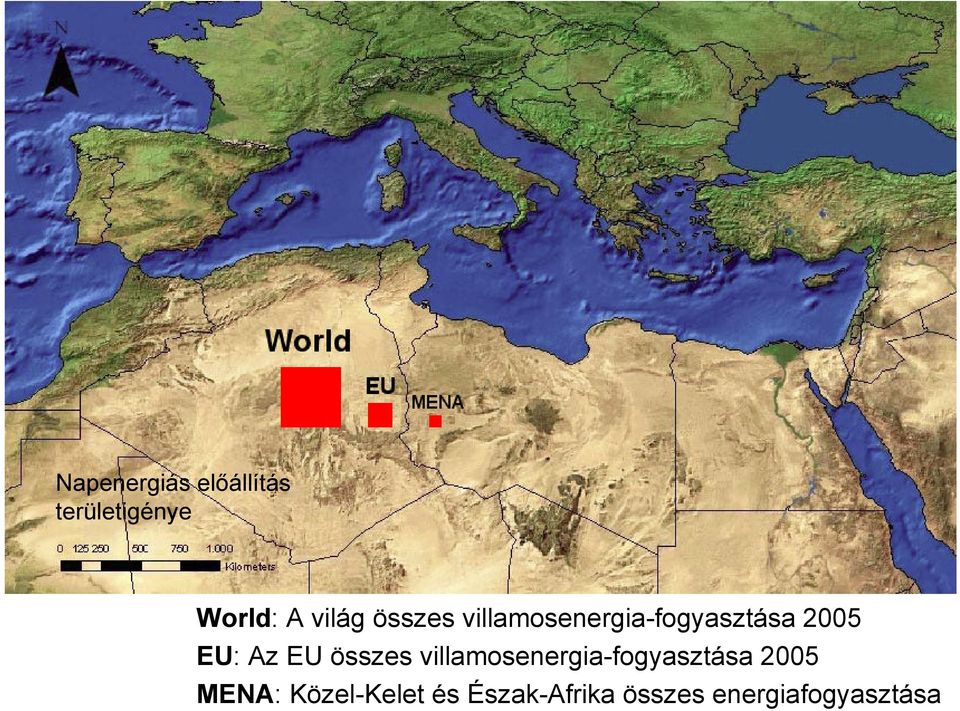 Az EU összes villamosenergia-fogyasztása 2005