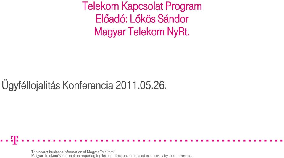 Magyar Telekom NyRt.