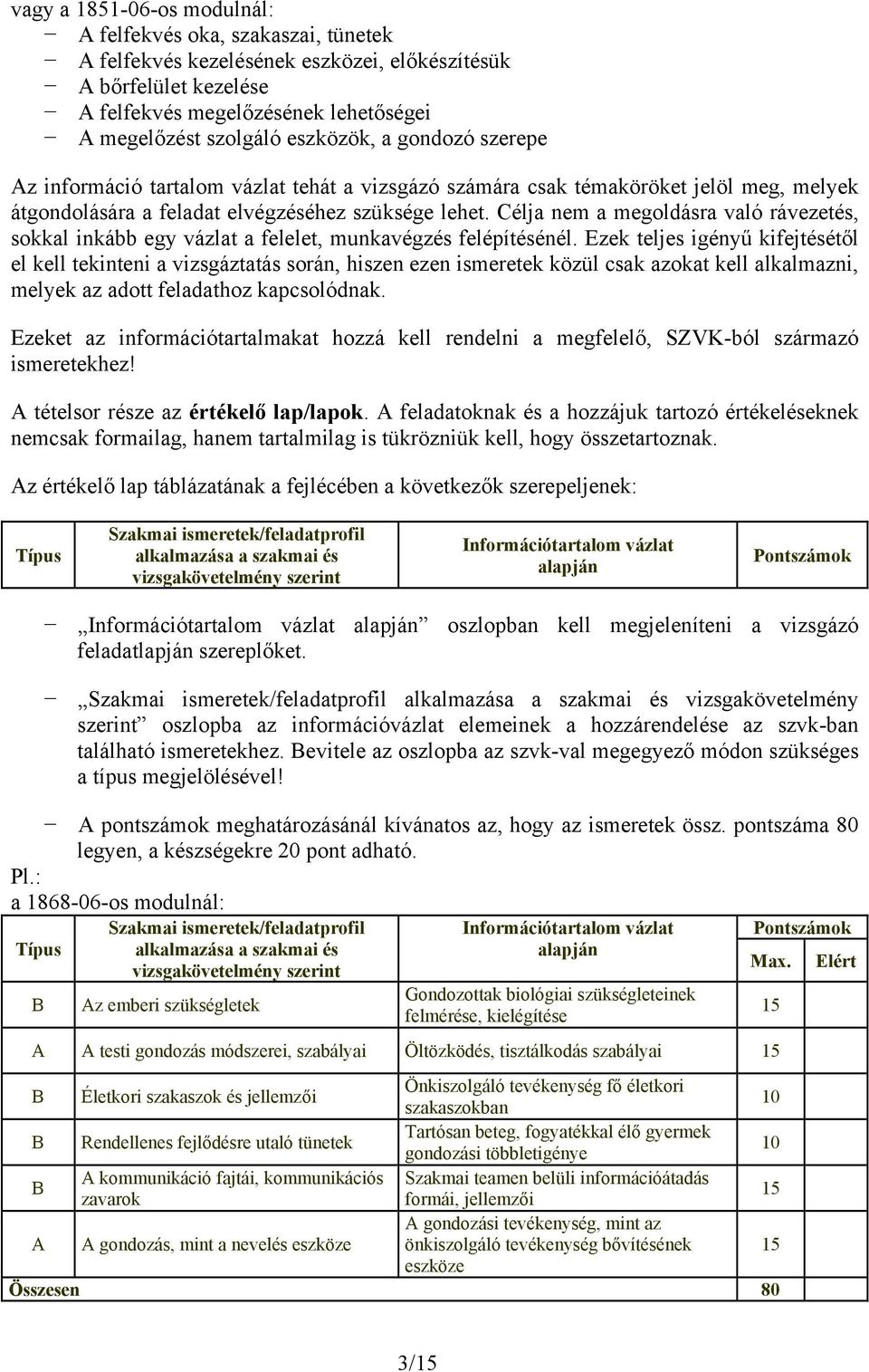 Célja nem a megoldásra való rávezetés, sokkal inkább egy vázlat a felelet, munkavégzés felépítésénél.