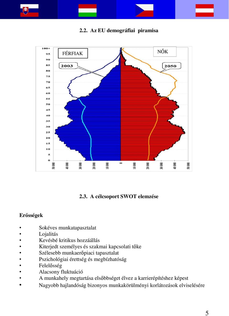 személyes és szakmai kapcsolati tőke Szélesebb munkaerőpiaci tapasztalat Pszichológiai érettség és