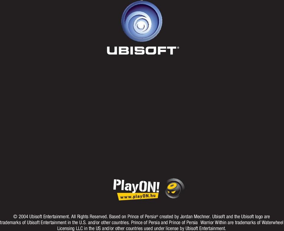 Ubisoft and the Ubisoft logo are trademarks of Ubisoft Entertainment in the U.S.
