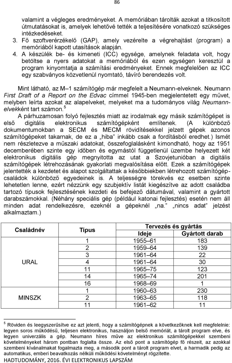 A készülék be- és kimeneti (ICC) egysége, amelynek feladata volt, hogy betöltse a nyers adatokat a memóriából és ezen egységen keresztül a program kinyomtatja a számítási eredményeket.