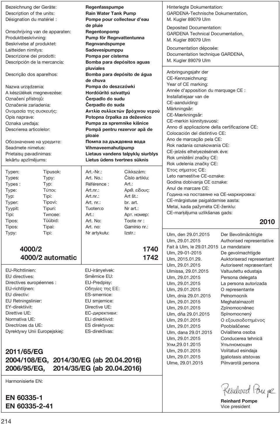 Descrierea articolelor: Обозначение на уредите: Seadmete nimetus: Prietaisų pavadinimas: Iekārtu apzīmējums: Typen: Types: Types : Type: Typ: Typer: Tyypit: Tipi: Típos: Tipos: Typy: Típusok: Typy: