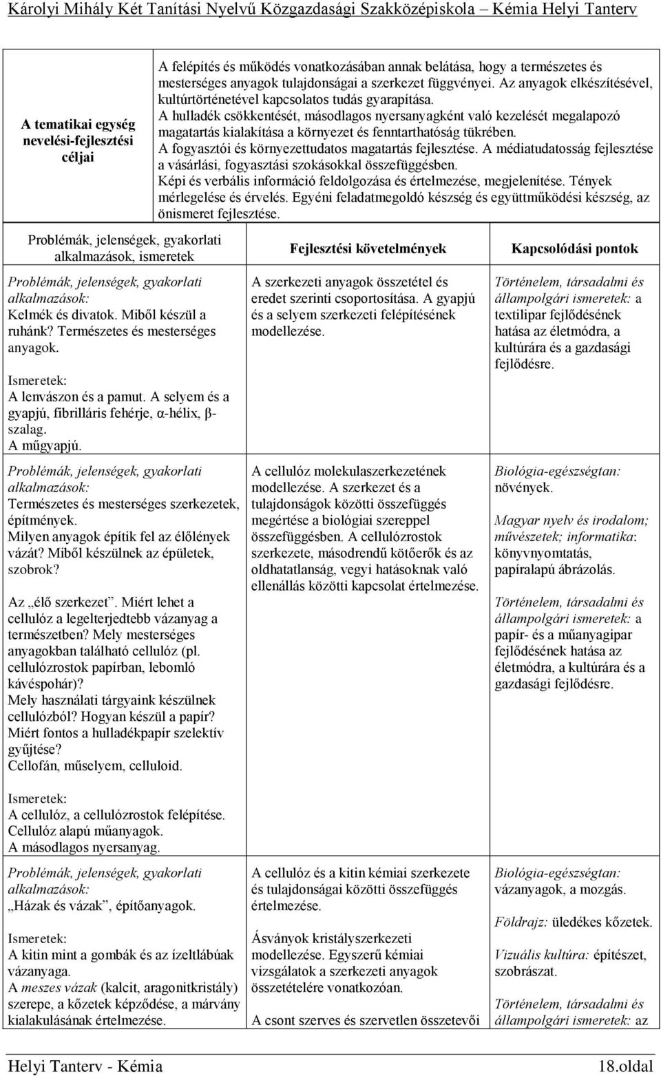 A hulladék csökkentését, másodlagos nyersanyagként való kezelését megalapozó magatartás kialakítása a környezet és fenntarthatóság tükrében. A fogyasztói és környezettudatos magatartás fejlesztése.