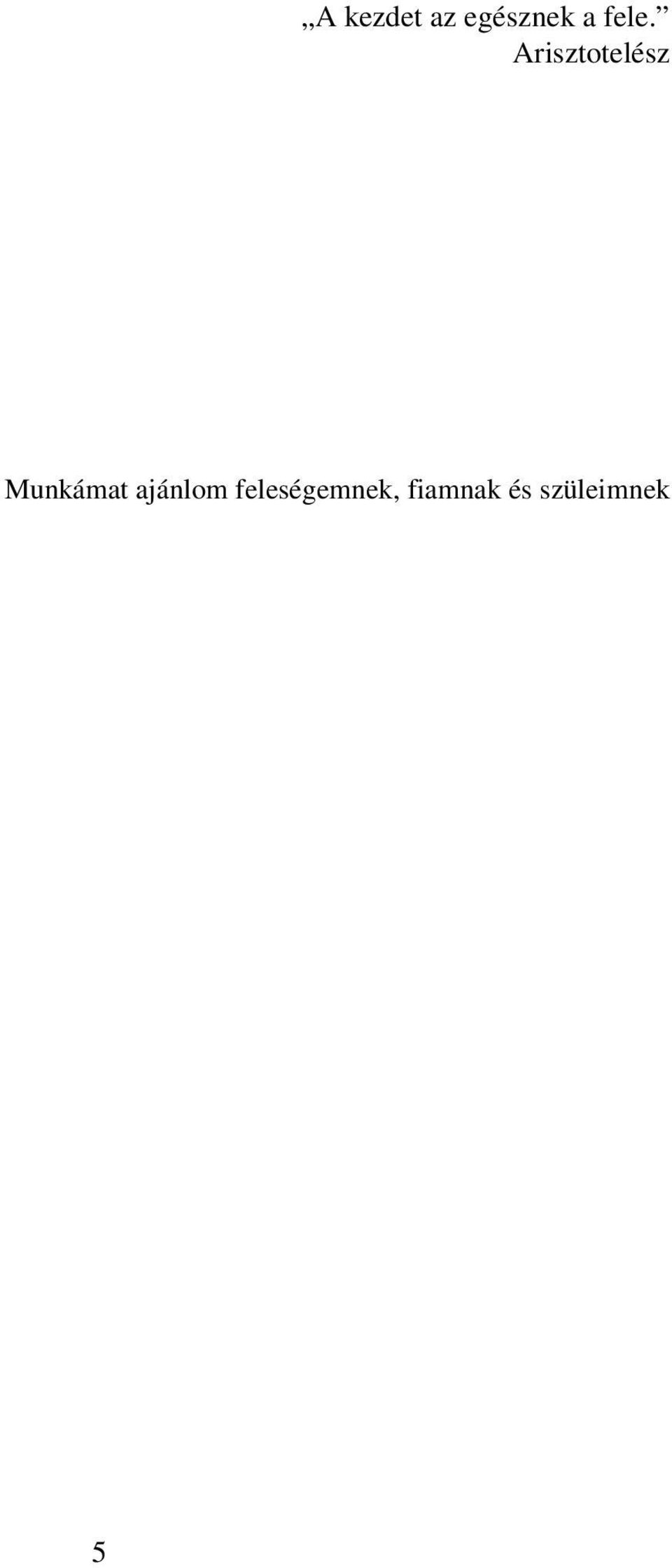 Munkámat ajánlom