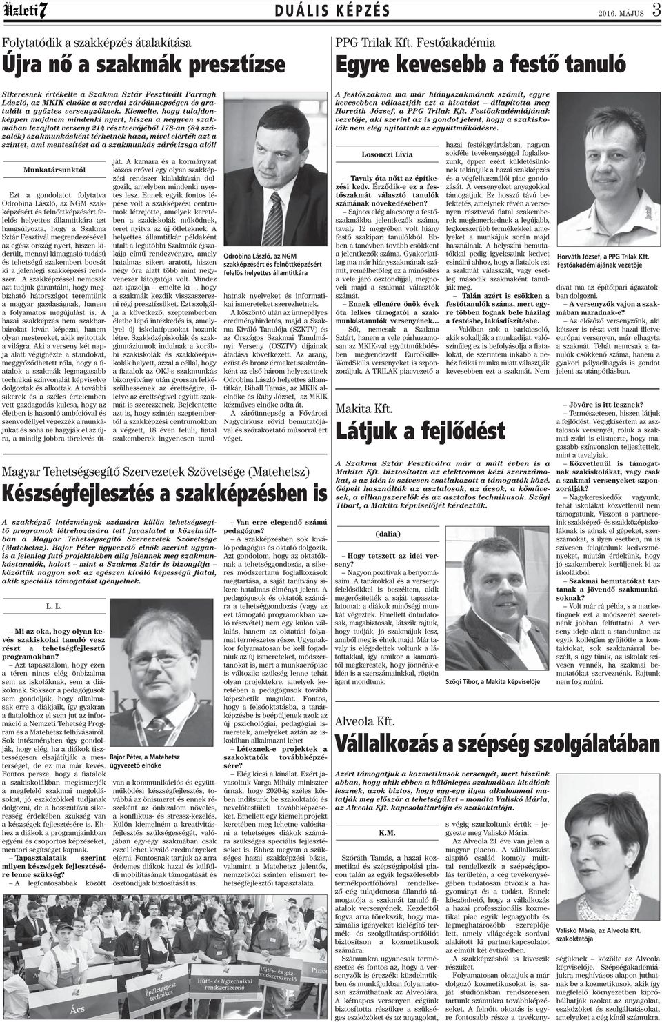 versenyzőknek.