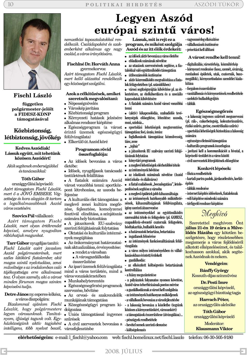 kell tenni! elõadásokszámánaknövelése Fischlné Dr.