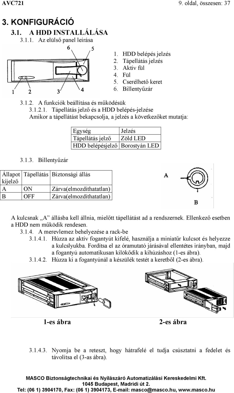 1.2. A funkciók beállítása és működésük 3.