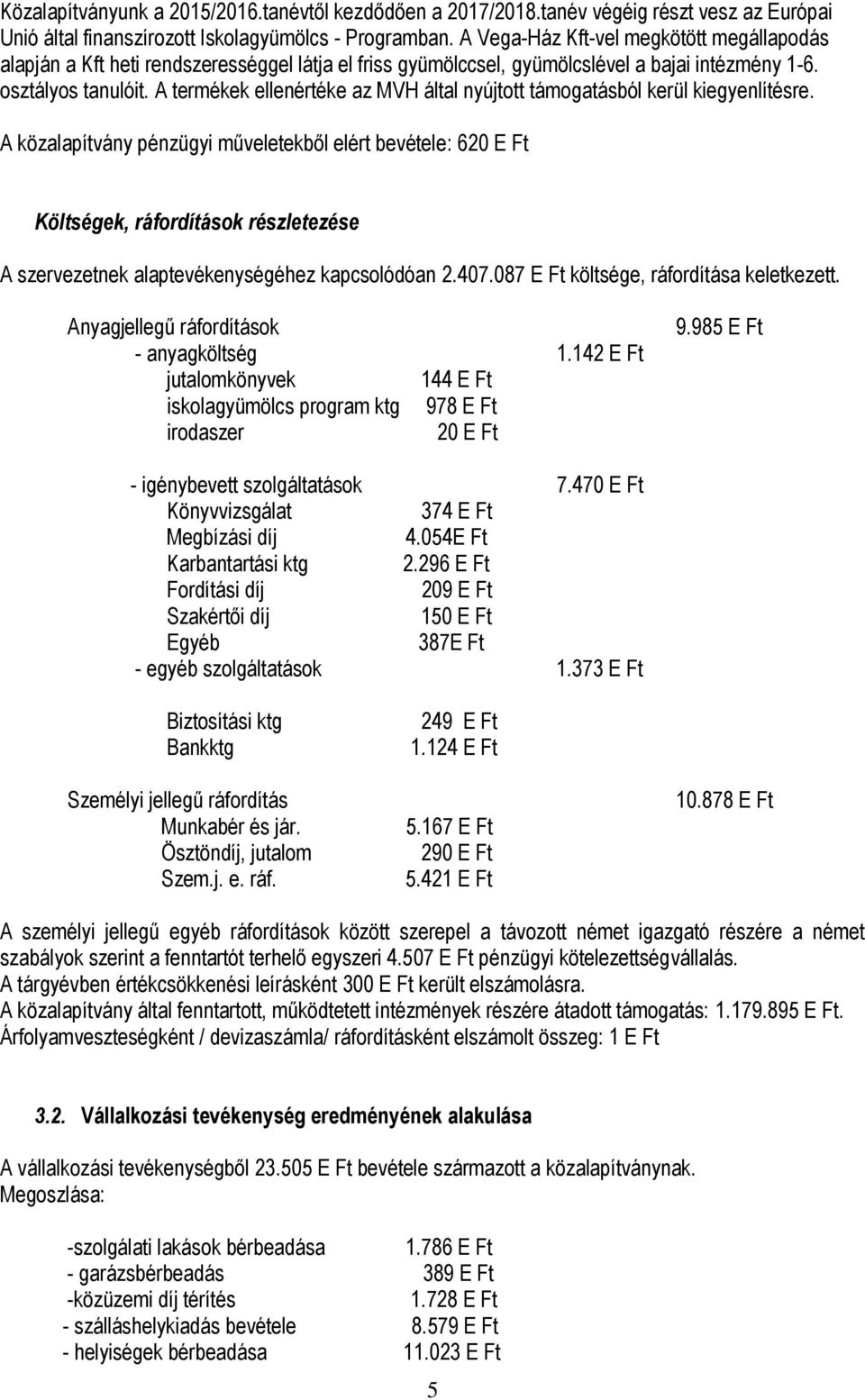 A termékek ellenértéke az MVH által nyújtott támogatásból kerül kiegyenlítésre.