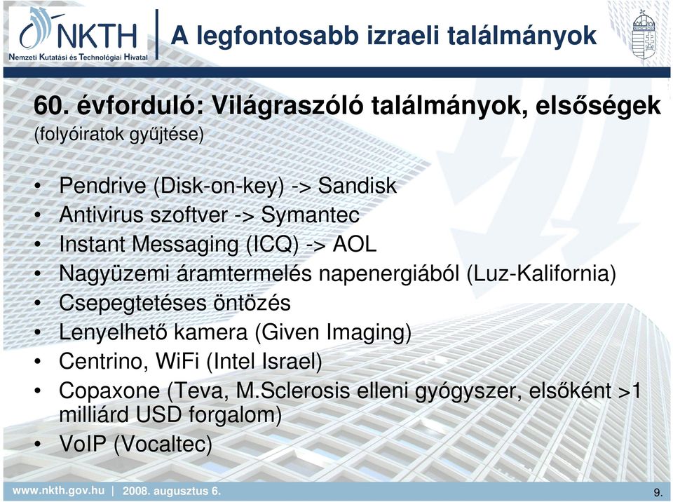 Antivirus szoftver -> Symantec Instant Messaging (ICQ) -> AOL Nagyüzemi áramtermelés napenergiából