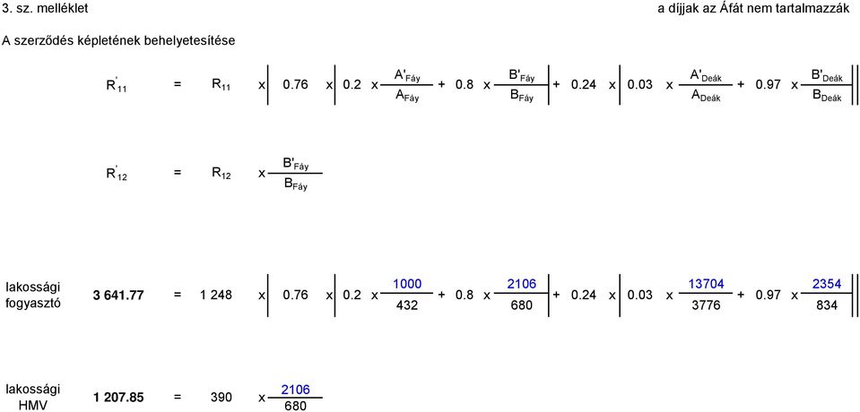 Deák B' Deák R ' 11 = R 11 x 0.76 x 0.2 x + 0.8 x + 0.24 x 0.03 x + 0.