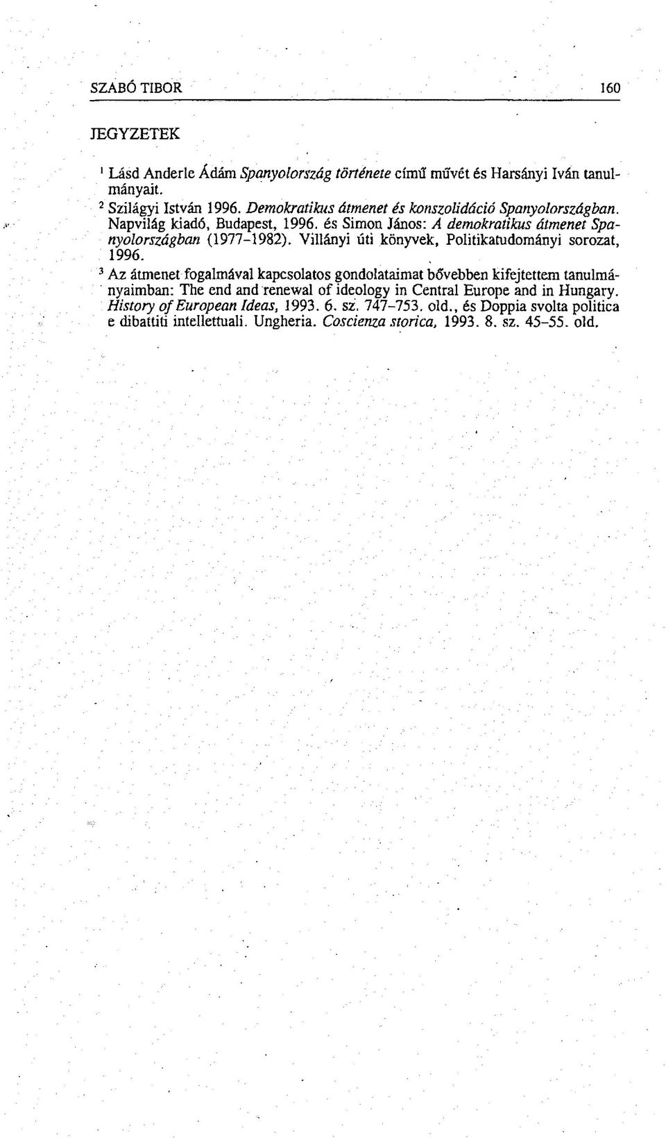 Villányi úti könyvek, Politikatudományi sorozat, 1996.