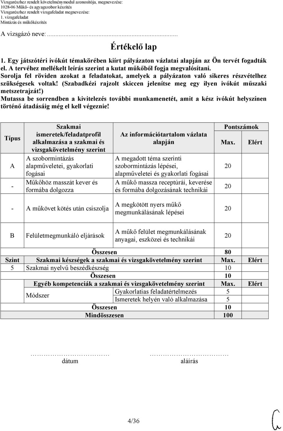 (Szabadkézi rajzolt skiccen jelenítse meg egy ilyen ivókút műszaki metszetrajzát!