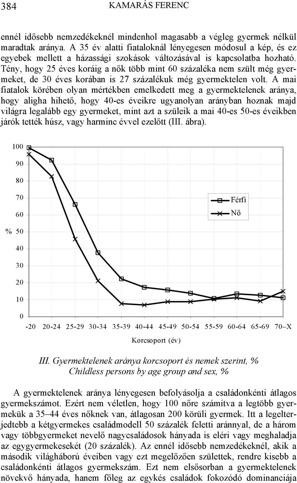 Tény, hogy 25 éves koráig a nők több mint 60 százaléka nem szült még gyermeket, de 30 éves korában is 27 százalékuk még gyermektelen volt.