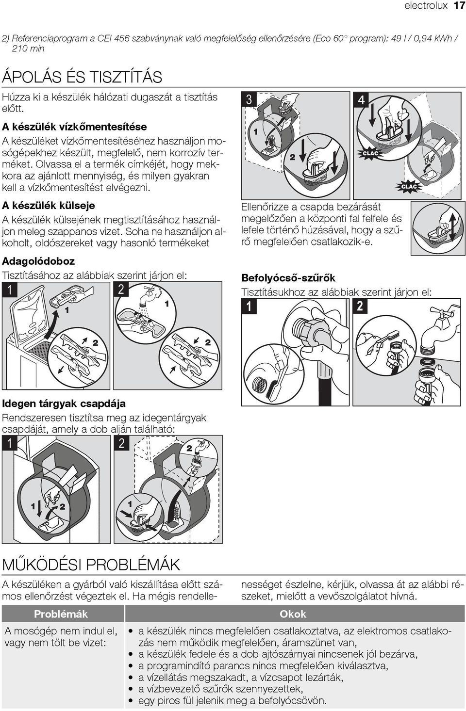 Olvassa el a termék címkéjét, hogy mekkora az ajánlott mennyiség, és milyen gyakran kell a vízkőmentesítést elvégezni.