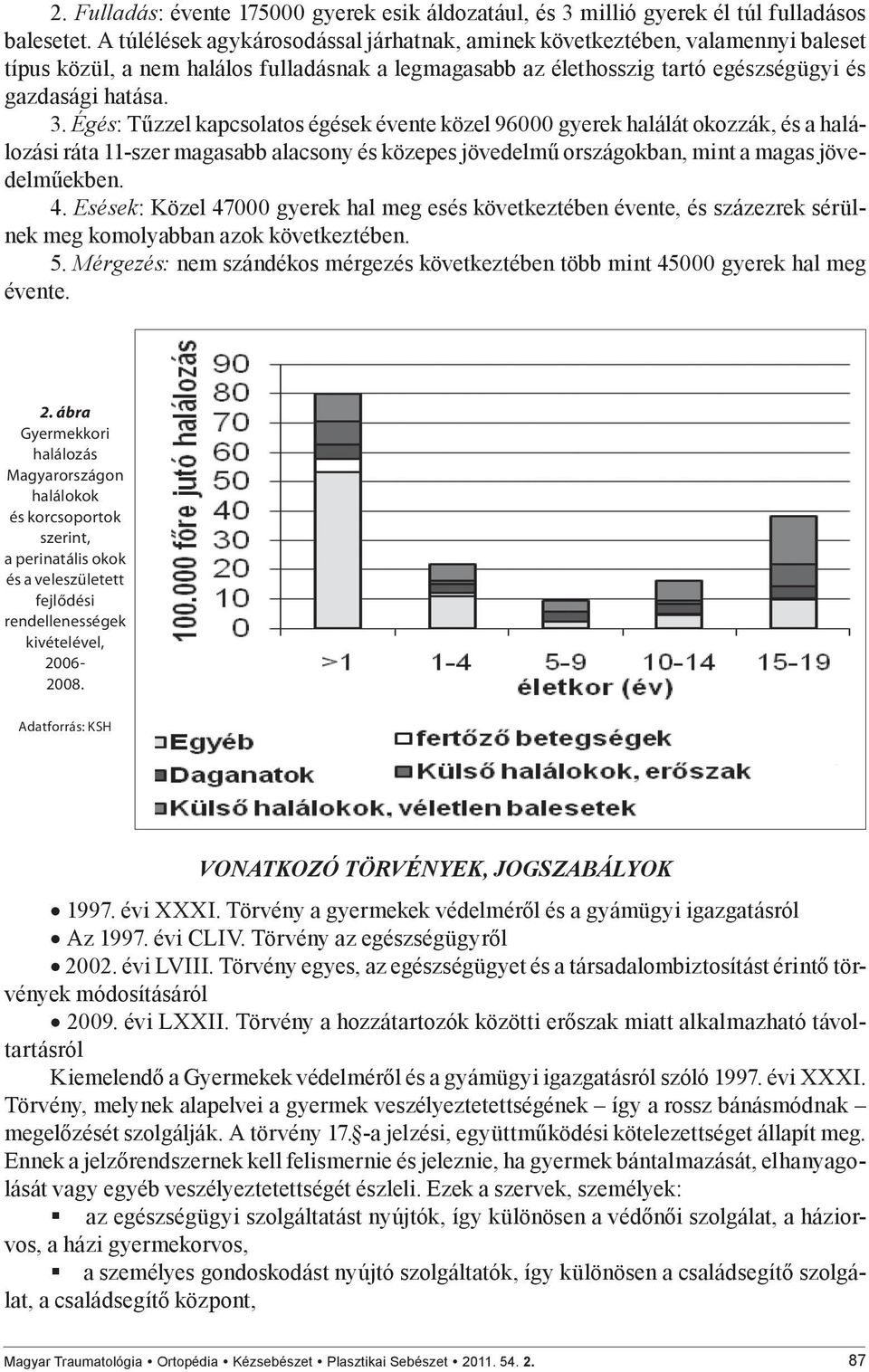 Égés: Tűzzel kapcsolatos égések évente közel 96000 gyerek halálát okozzák, és a halálozási ráta 11-szer magasabb alacsony és közepes jövedelmű országokban, mint a magas jövedelműekben. 4.