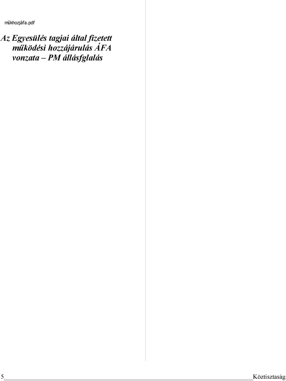 által fizetett működési