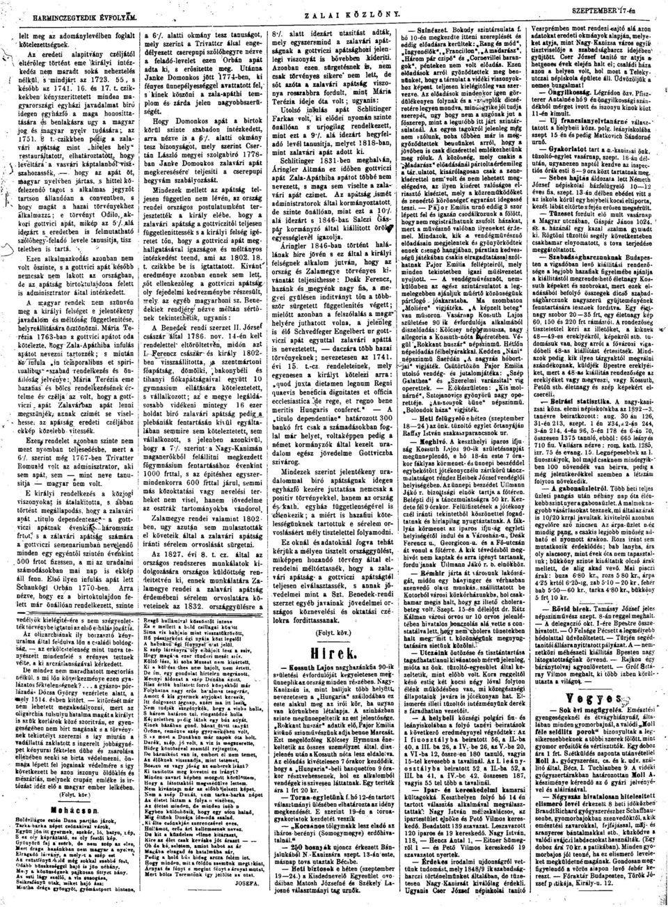 t czikkekben kényszeríttetett minden magyarrszági egyházi javadalmat birú idegen egyházfő. a maga hnsittatására és benlakásra ugy a magyar jg. és.magyar nyelv tudására \. az l751. 8 t.