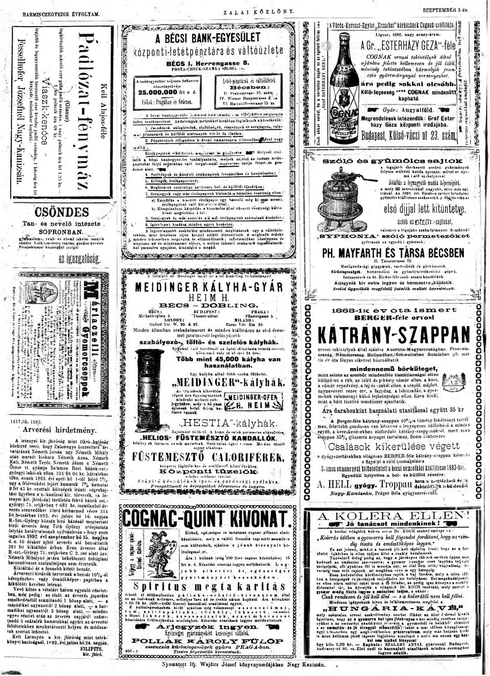 jbiróság mint tlkvi hatóság közhírré leszi, hgy Zalamegye ősszesiteit ér- Tatárának Németh István agy Németh Mihály után maradt kiskrú Németh Anna, Németh Kati, Németh Teréz, Németh Jáns s Németh