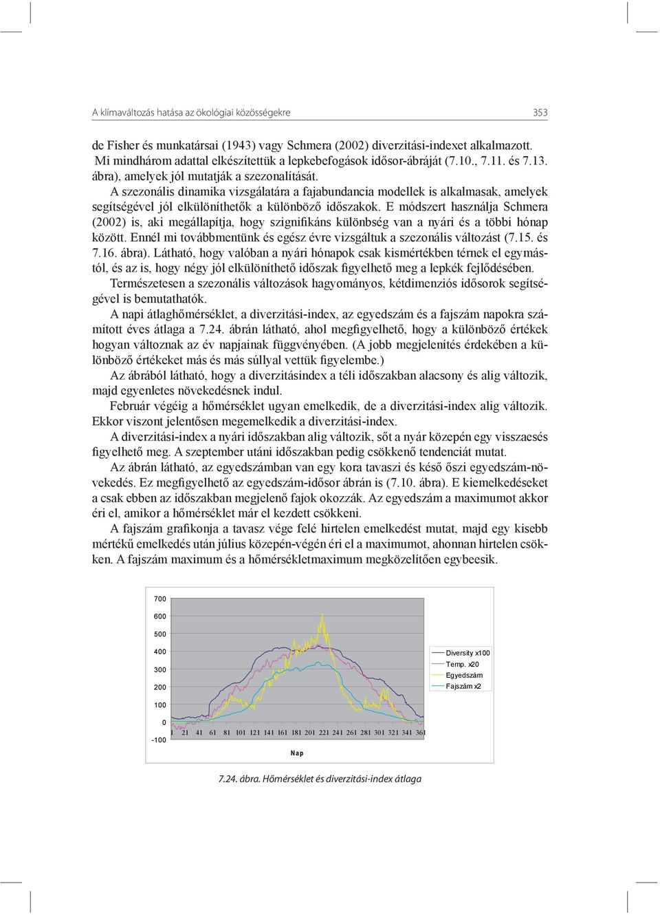 A szezonális dinamika vizsgálatára a fajabundancia modellek is alkalmasak, amelyek segítségével jól elkülöníthetők a különböző időszakok.