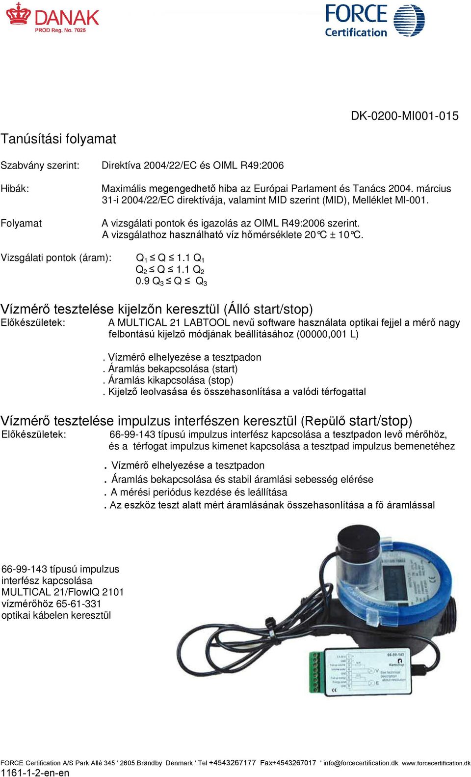 Vizsgálati pontok (áram): Q 1 Q 1.1 Q 1 Q 2 Q 1.1 Q 2 0.