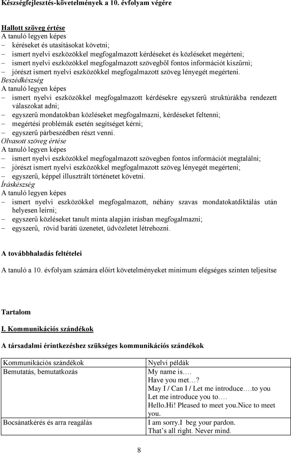 megfogalmazott szövegből fontos információt kiszűrni; jórészt ismert nyelvi eszközökkel megfogalmazott szöveg lényegét megérteni.