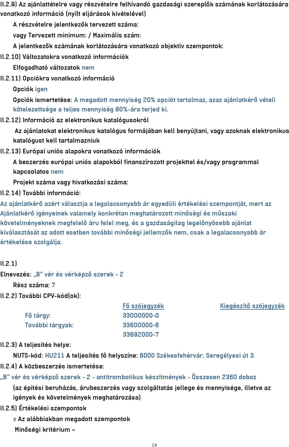 33692000-7 B vér és vérképző szerek - 2 -
