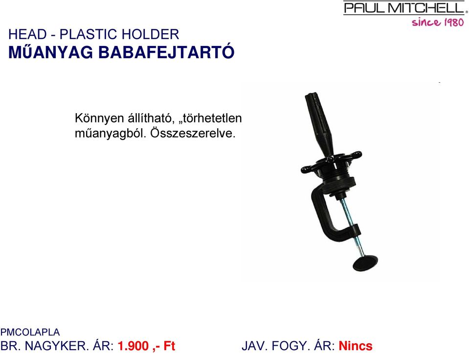 törhetetlen műanyagból.