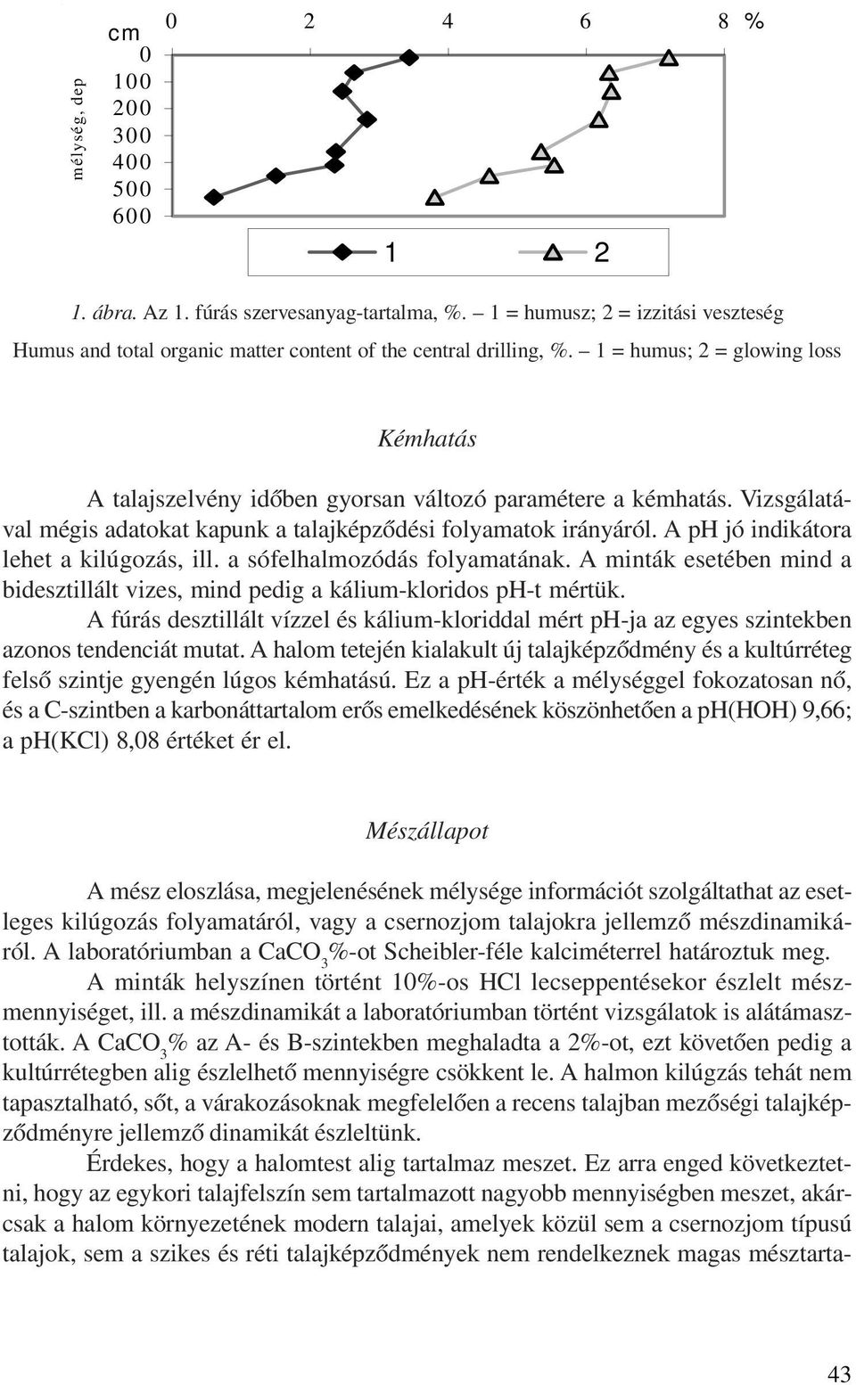 Vizsgálatával mégis adatokat kapunk a talajképzõdési folyamatok irányáról. A ph jó indikátora lehet a kilúgozás, ill. a sófelhalmozódás folyamatának.