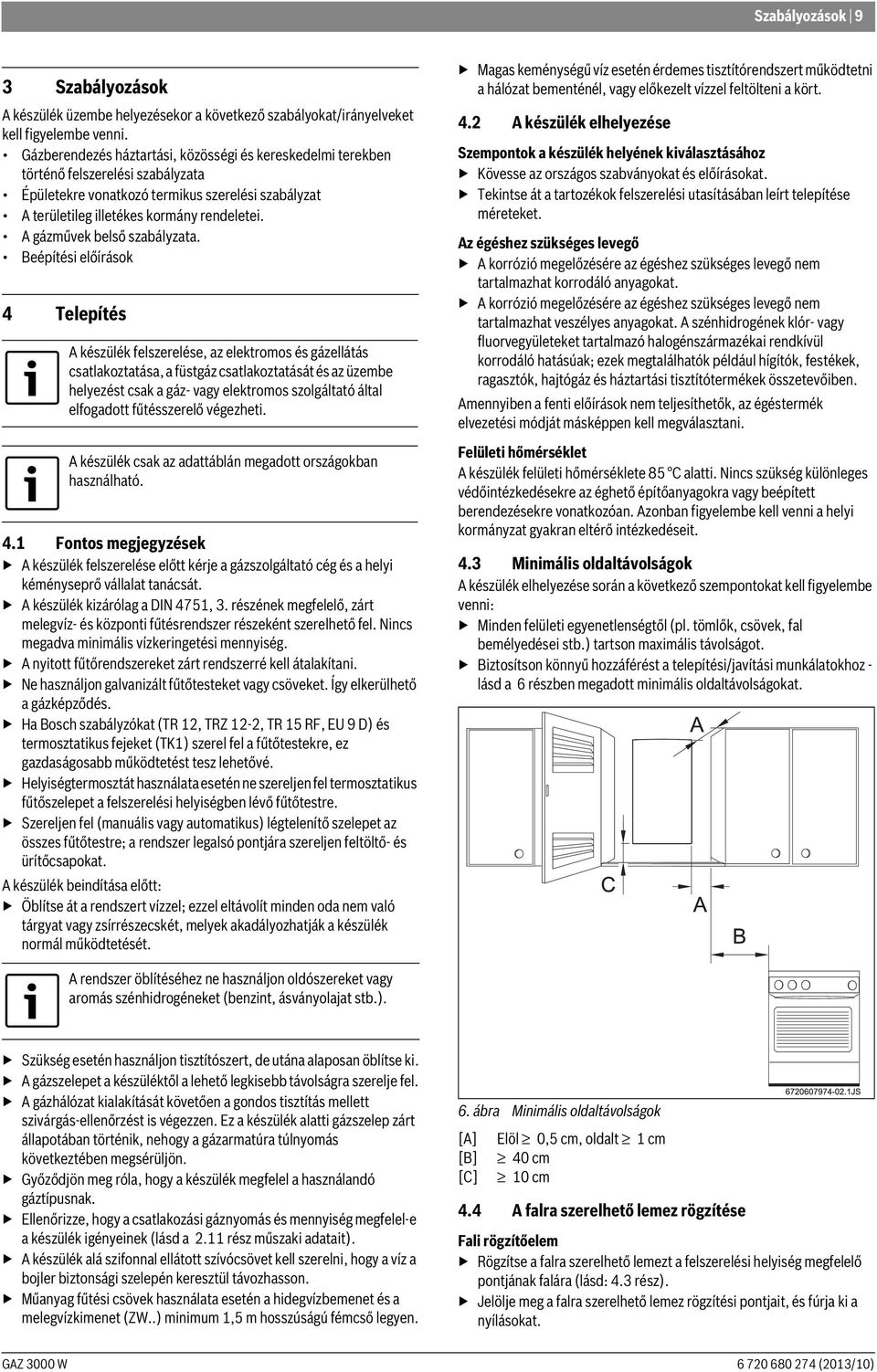 A gázművek belső szabályzata.