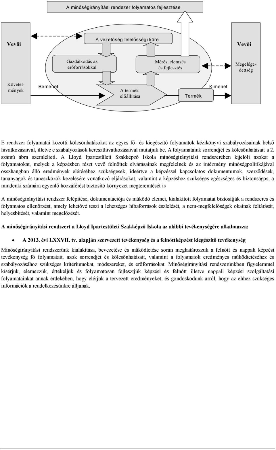 kereszthivatkzásaival mutatjuk be. A flyamataink srrendjét és kölcsönhatásait a 2. számú ábra szemlélteti.