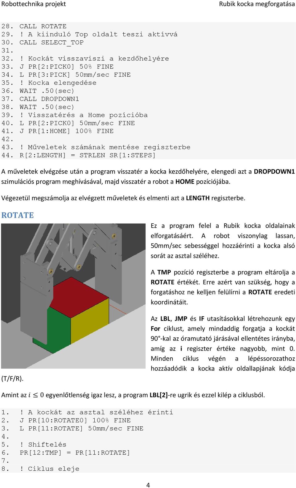 ! Műveletek számának mentése regiszterbe 44.