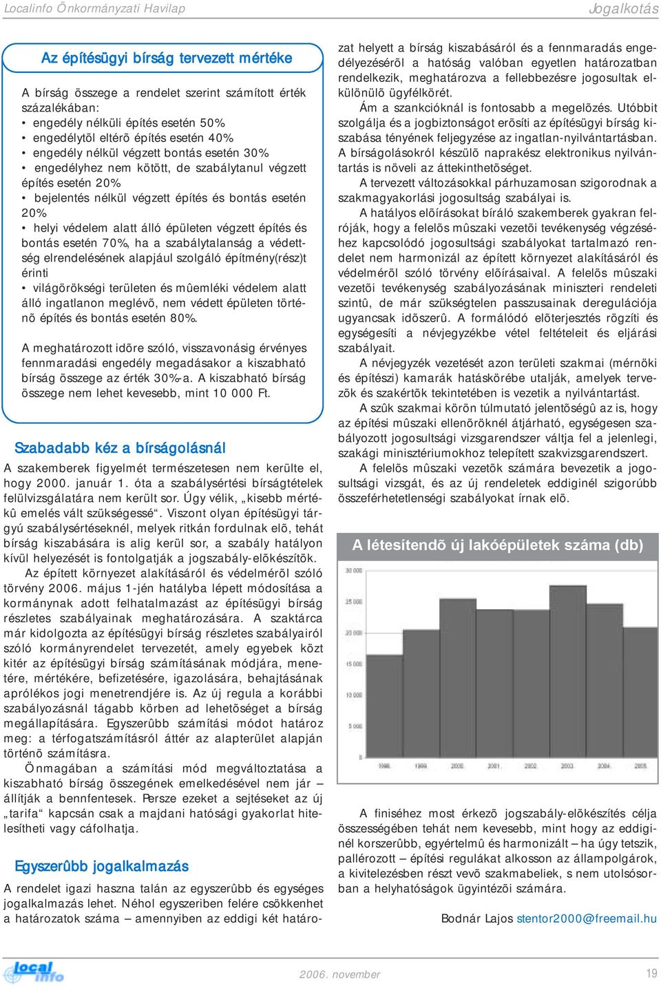 védelem alatt álló épületen végzett építés és bontás esetén 70%, ha a szabálytalanság a védettség elrendelésének alapjául szolgáló építmény(rész)t érinti világörökségi területen és mûemléki védelem