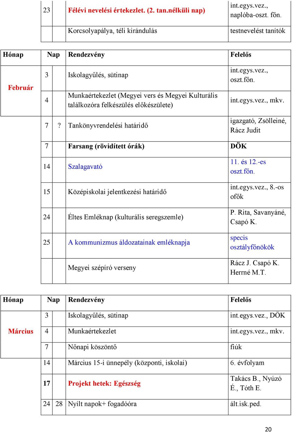 Tankönyvrendelési határidő oszt.főn. mkv.