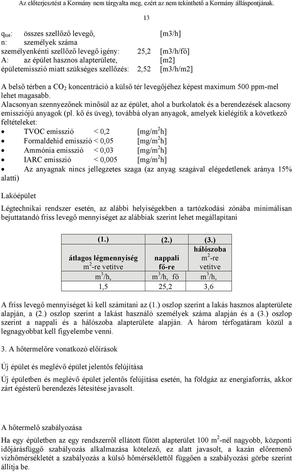 Alacsonyan szennyezőnek minősül az az épület, ahol a burkolatok és a berendezések alacsony emissziójú anyagok (pl.