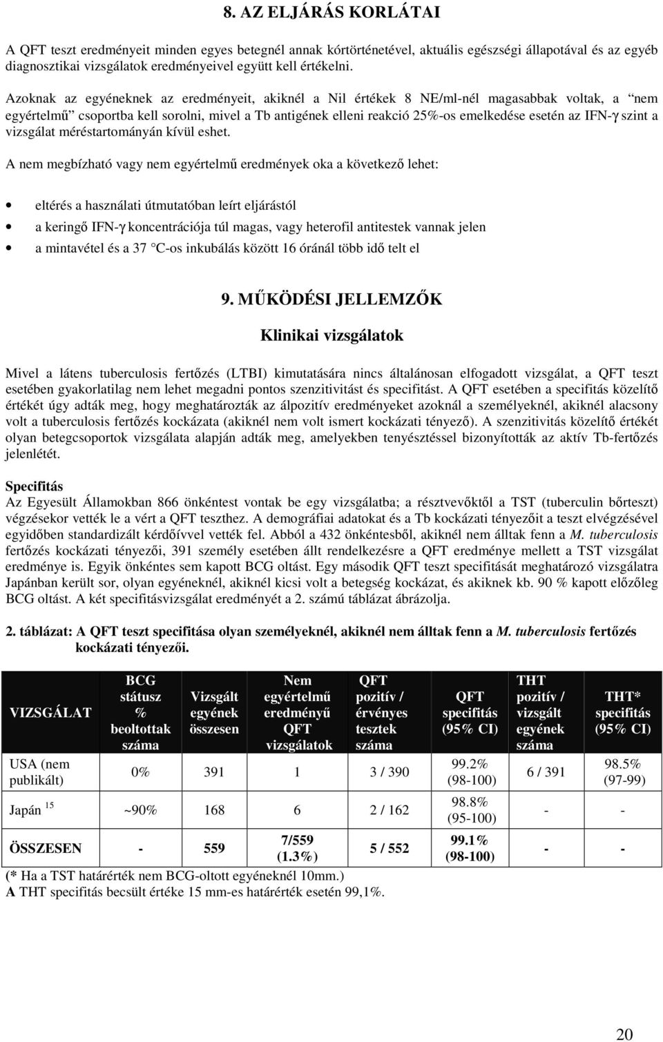 IFN-γ szint a vizsgálat méréstartományán kívül eshet.