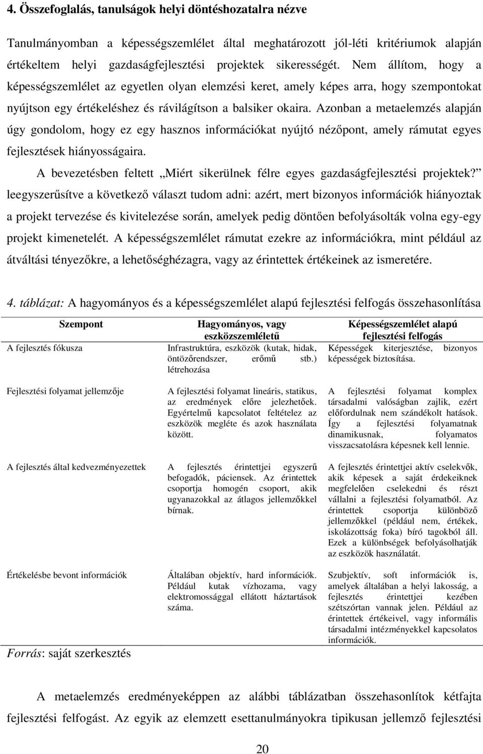 Azonban a metaelemzés alapján úgy gondolom, hogy ez egy hasznos információkat nyújtó nézőpont, amely rámutat egyes fejlesztések hiányosságaira.