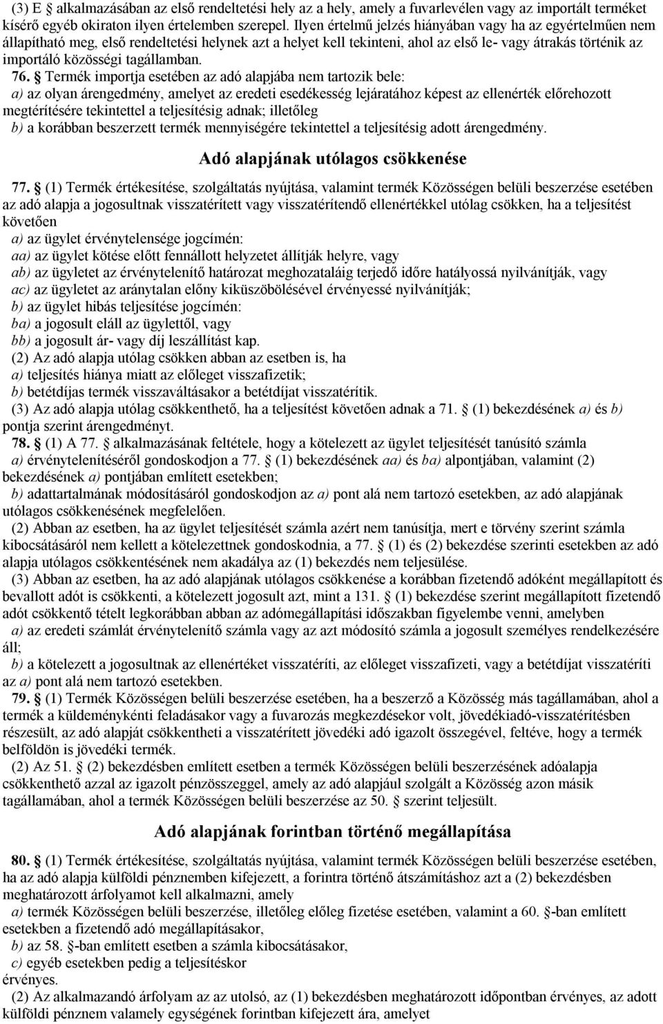 tagállamban. 76.