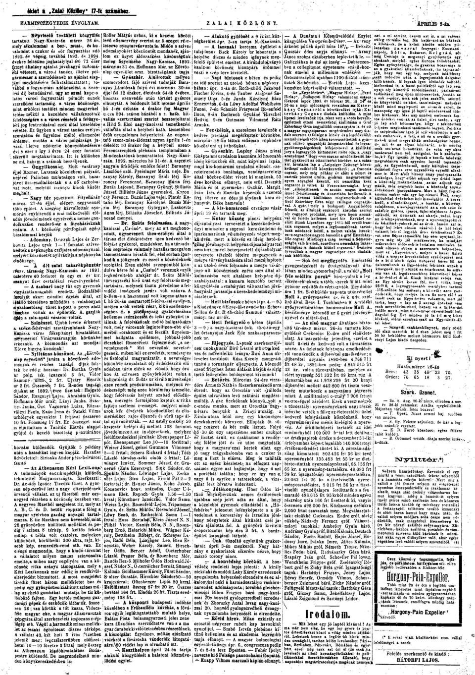 lm évekre feltétlen jghulylyl évi 72 ézér frtnyi áltlány jánl -t jóváhgyó tudmásul vétetett, vársi tnács, illetve plgárme&iér szerződés uek *x jánlt lp-. űztek S/íbériáb. - Brtók L-.