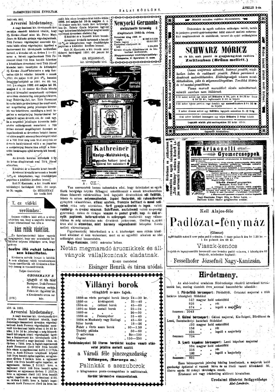 -át készpénzben vgy óvdékképes rdi lks elleni végrehjtási ügyében ppirfin kiküldött kezéhez letenni. fentnevezett kir. törvéyszék területéhez Kelt N.-Knizsán, kir. tvszék mint trtzó, kisrádi 48. sz.