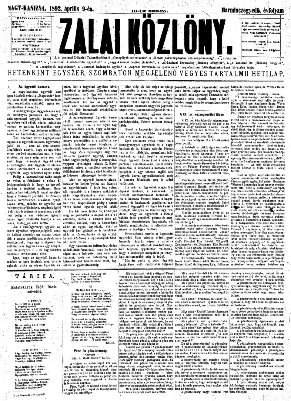 önsegélyző szövetkezet*,.ktri /tkrókpénztár részvény-társság", **, n.