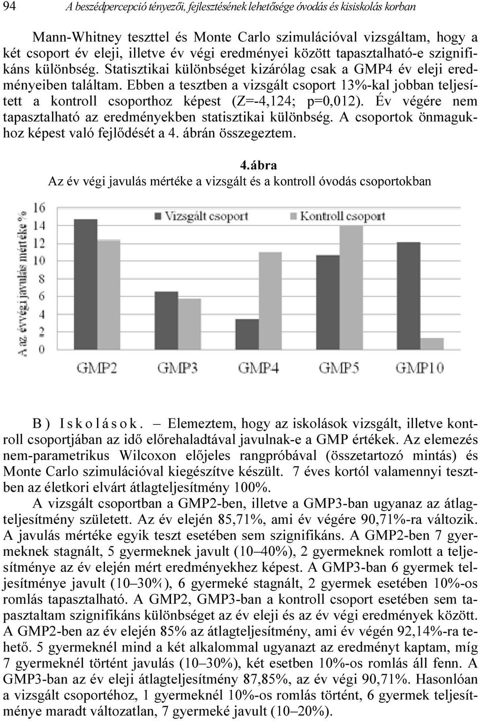 7 éves kortól valamennyi teszt- ben az életkori elvárt átlagteljesítmény 100%.