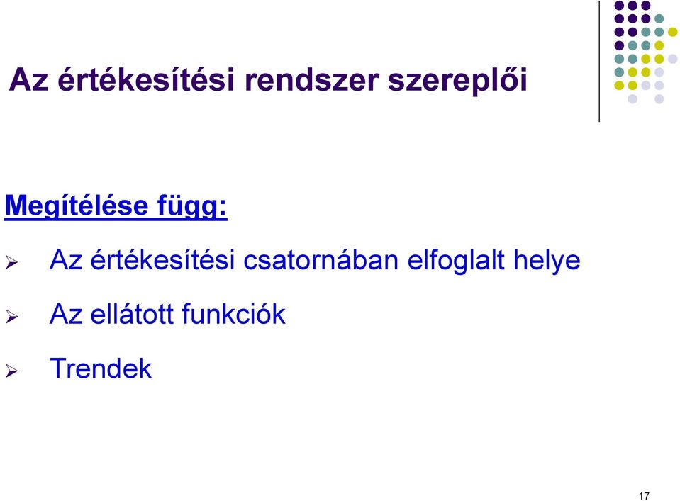 értékesítési csatornában