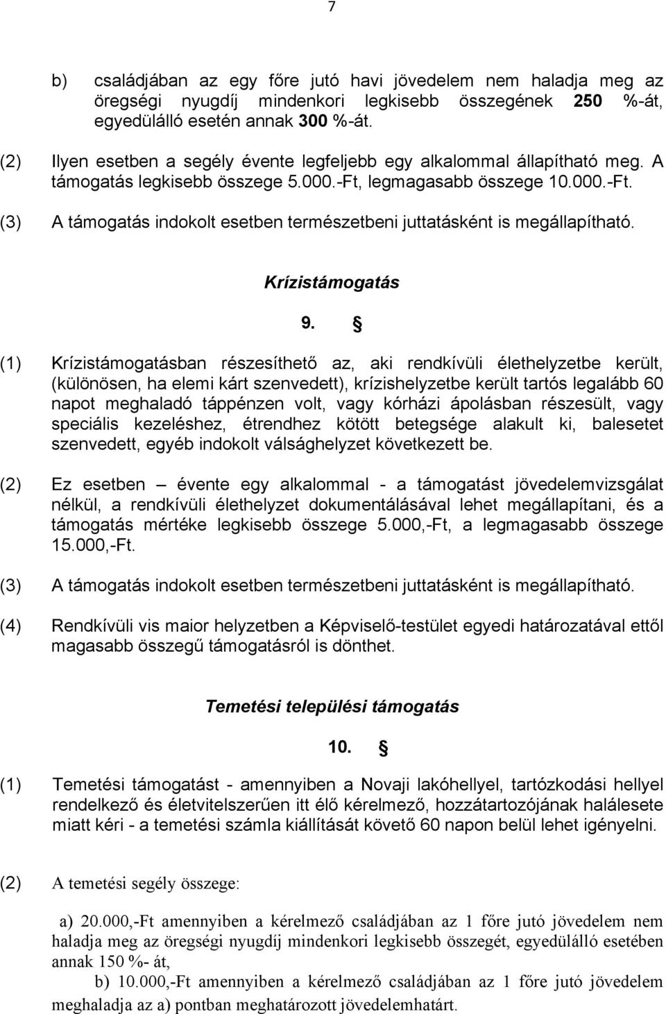 Krízistámogatás 9.