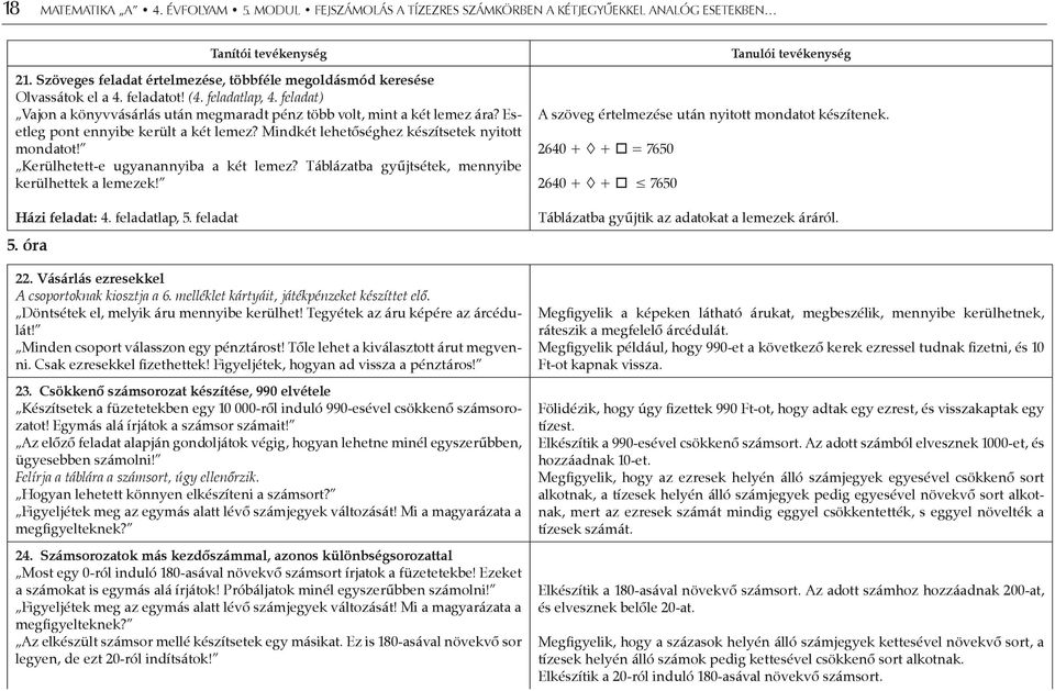 Esetleg pont ennyibe került a két lemez? Mindkét lehetőséghez készítsetek nyitott mondatot! Kerülhetett-e ugyanannyiba a két lemez? Táblázatba gyűjtsétek, mennyibe kerülhettek a lemezek!