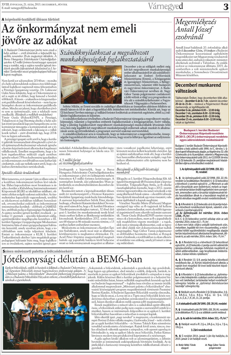 november 28-án megtartott ülésükön.