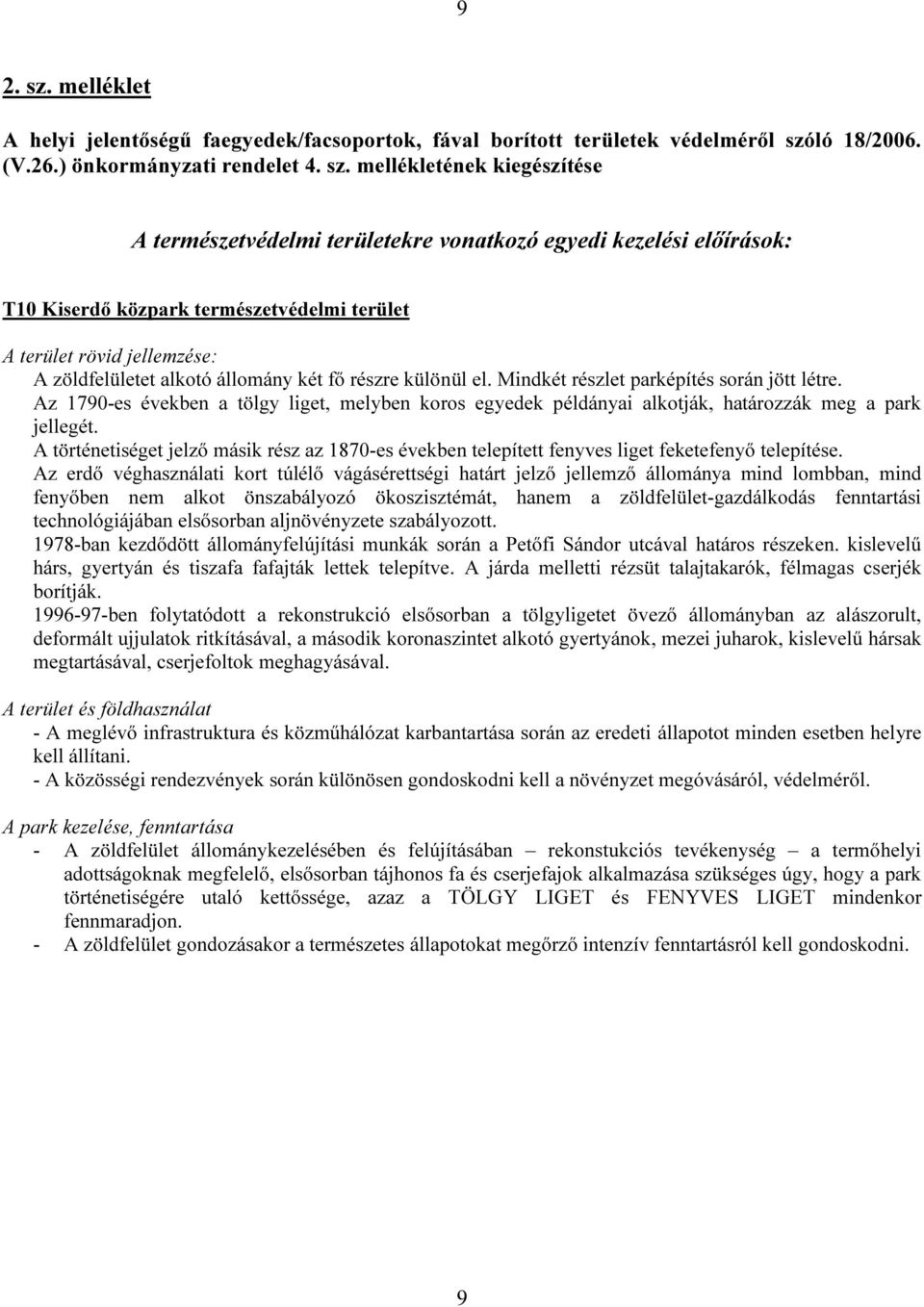 ló 18/2006. (V.26.) önkormányzati rendelet 4. sz.