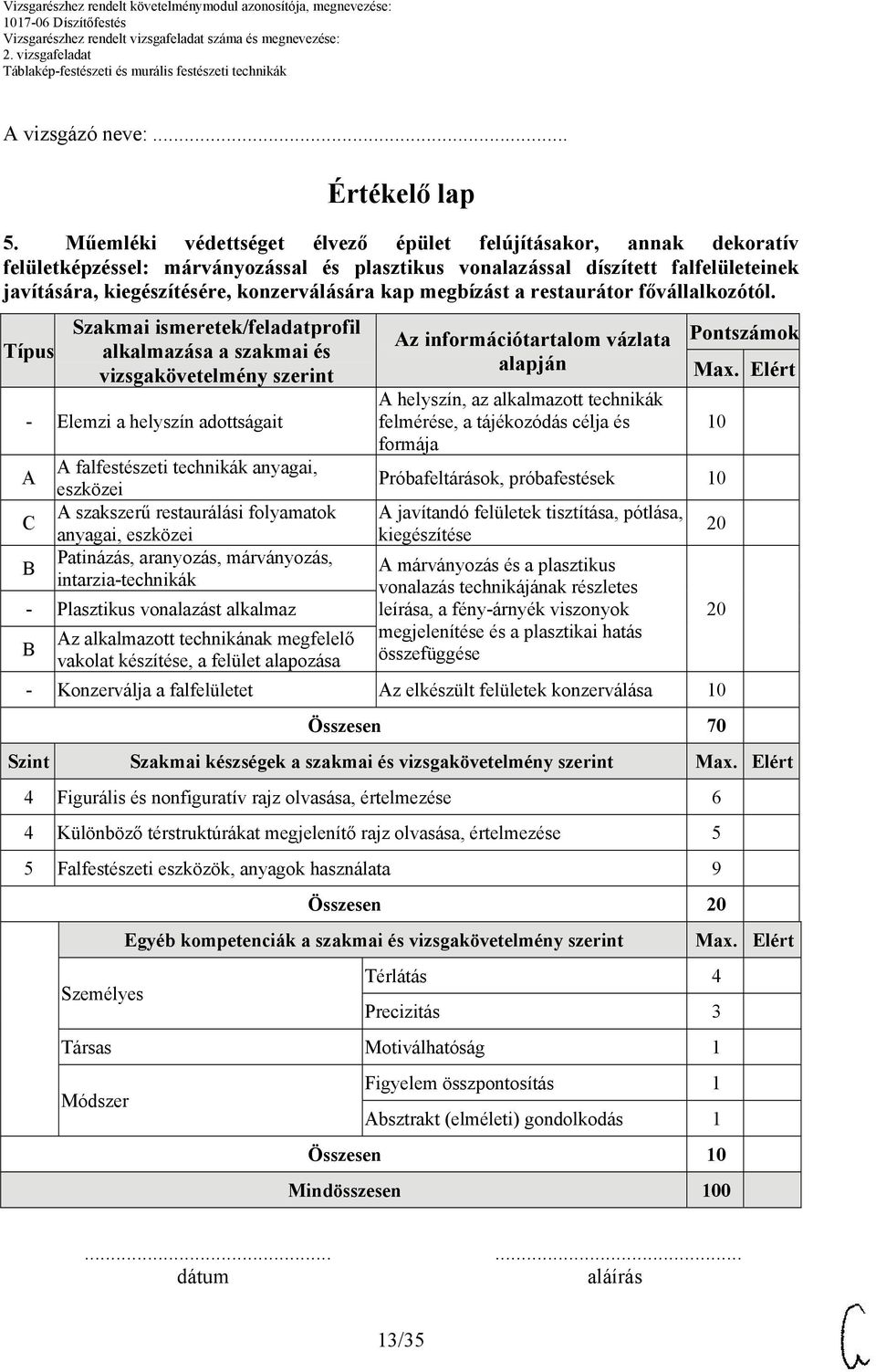 megbízást a restaurátor fővállalkozótól.