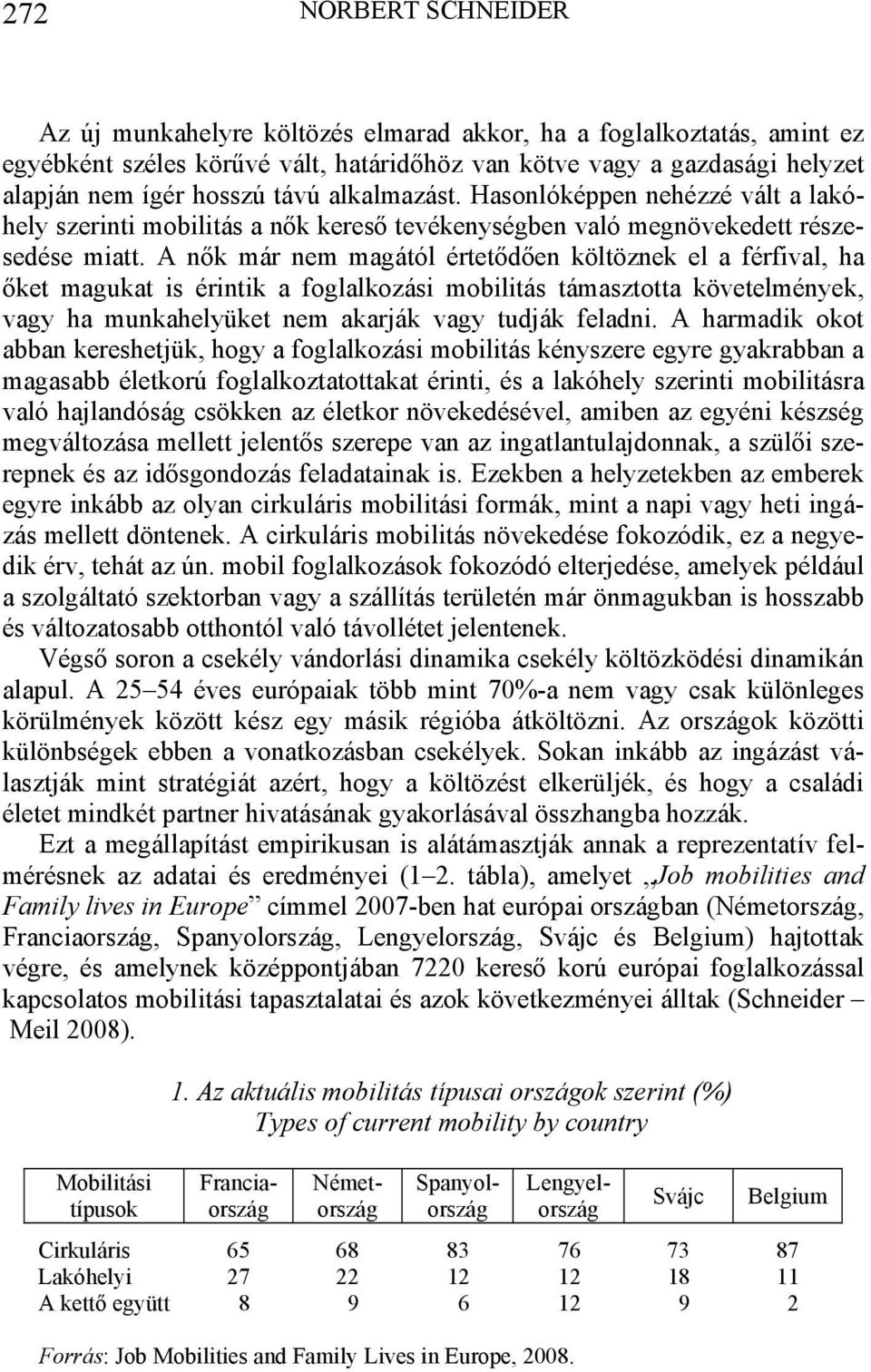 A nők már nem magától értetődően költöznek el a férfival, ha őket magukat is érintik a foglalkozási mobilitás támasztotta követelmények, vagy ha munkahelyüket nem akarják vagy tudják feladni.
