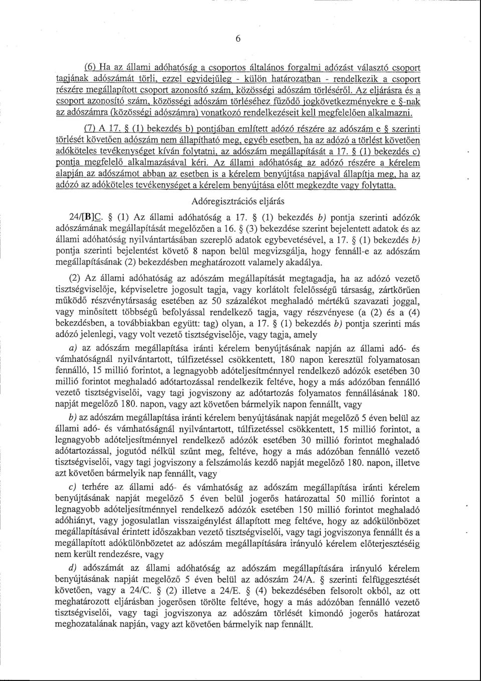 adószám törlésérő l.